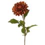 Satin dahlia TINFAS, copper, 24"/60cm, Ø5.1"/13cm