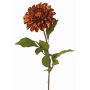 Satin dahlia TINFAS, copper, 24"/60cm, Ø5.1"/13cm