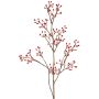 Artificial wild rose branch HIKERNO with rose hips, red, 100cm
