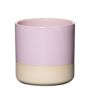 Ceramic planter AUGUSTIN, dip-dye effect, pale pink-beige, 3.9"/10cm, Ø3.9"/10cm