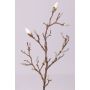 Decorative magnolia branch ASANI, white, 28"/70cm