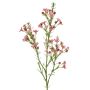 Artificial wax flower branch FRINDALS, dark pink, 65cm, Ø1.5–2cm