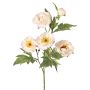 Artificial peony branch LARDUAN, Eco Collection, pale pink and white, 60cm, Ø7cm