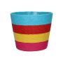 NERIONKO MULTI plant basket, turquoise-red-yellow-pink, 13 cm, Ø15.5 cm
