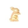 Decorative figurine Bunny DROOPY made of plastic, gold, 3.1"x1.6"x2.4"/8x4x6cm