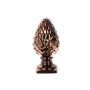 Decorative vintage figurine Pine cone EUWIN on a pedestal, copper, 4.3"x4.3"x9"/11x11x22cm