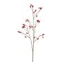 Artificial dog rose branch ZORLEN with rose hips, red, 35"/90cm