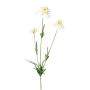 Artificial coneflower branch KAELY, cream, 26"/65cm