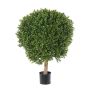 Faux boxwood TOM, natural trunk, crossdoor, 31"/80cm, Ø24"/60cm