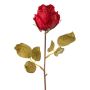 Decorative flower Rose GROLK, dry look, red, 18"/45cm