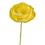 Artificial flower Ranunculus PINERY made of paper, yellow, 18"/45cm