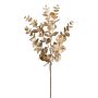 Decorative eucalyptus branch SLOFER, metallic gold, 26"/65cm