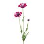 Artificial marguerite branch NIELAY, burgundy red, 26"/65cm