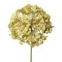 Artificial flower Hydrangea IGMYR, metallic green, 26"/65cm