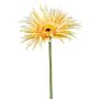 Artificial flower Gerbera FELISY, yellow, 26"/65cm