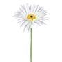 Artificial flower Gerbera FELISY, white, 26"/65cm