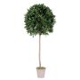 False cherry laurel ball JUROTSCHKA, real stem, fruits, 4ft/125cm, Ø45cm - Made in Italy