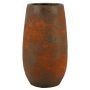 Ceramic vase OLEG, rusty brown, 16"/40cm, Ø9"/22cm
