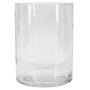 Cylindrical glass vase SANSA OCEAN, recycled, clear, 8"/20cm, Ø6"/15cm