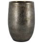 Ceramic vase ILSE with texture, gold, 16"/40cm, Ø10"/26cm
