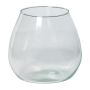 Candle holder KESSIE made of glass, clear, 6"/15cm, Ø6"/15cm