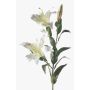 Artificial flower Lily KIRSTEN, white, 33"/85cm, Ø 5.9"/15cm