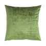 Decorative cushion LORIKA, grass green, velvet look, 20"x20"/50x50cm