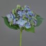 Artificial Hydrangea GABRIELLA, blue-green, 20"/50cm, Ø 7"/18cm