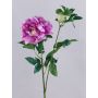 Decorative peony branch ZEXLIN, lilac-pink, 70cm