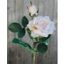 Velvet rose SINJE, pale pink, 35 cm, Ø 9 cm