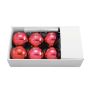 LED Christmas baubles ESTRELLA, 6 pieces, shiny red, Ø2.4"/6cm