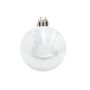 Christmas baubles TEODORA, 6 pcs, shiny white, Ø 2.8"/7 cm