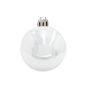 Christmas baubles TEODORA, 6 pcs, shiny white, Ø2.8"/7cm