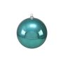 Christmas bauble TEODORA, shiny turquoise, Ø12"/30cm