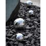 Christmas bauble TEODORA, shiny silver, Ø12"/30cm