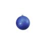Christmas baubles ABELIA, 4 pcs, glitter, blue, Ø 4"/10 cm