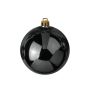 Christmas bauble CANELA, shiny black, Ø 8"/20 cm