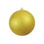 Christmas bauble CANELA, glitter, gold, Ø 8"/20 cm