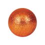 Christmas baubles FABIANA, 48 pcs, glitter, copper, Ø1.4"/3.5cm