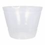 Plastic insert container KIPA for plant baskets, waterproof, transparent, 15"/38 cm, Ø 20"/50 cm