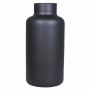 Glass flower vase SIARA, black-matt, 12"/30 cm, Ø 6"/15 cm
