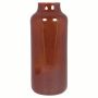 Glass flower vase SIARA, amber-transparent, 14"/35 cm, Ø 6"/15 cm