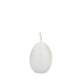 Easter egg candle LEONITA, white, 2.4"/6cm, 1.8"/4,5cm, 7h - Made in Germany