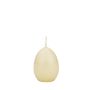 Easter egg candle LEONITA, cream, 2.4"/6cm, 1.8"/4,5cm, 7h - Made in Germany