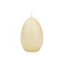 Easter egg candle LEONITA, cream, 3.5"/9cm, 2.4"/6cm, 16h - Made in Germany