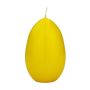 Easter egg candle LEONITA, yellow, 4.7"/12cm, 3.1"/8cm, 40h - Made in Germany