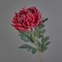Decorative chrysanthemum LINGYUN, dark red, 65cm, Ø16cm