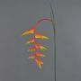 Artificial Heliconia flower MEIHUA, orange-yellow-green, 95cm, Ø30cm