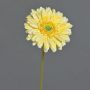 Artificial Gerbera QIUDONG, yellow, 50cm, Ø12cm