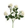 Decorative flower branch rose SHANZHA, cream, 70 cm, Ø 6.5–7 cm